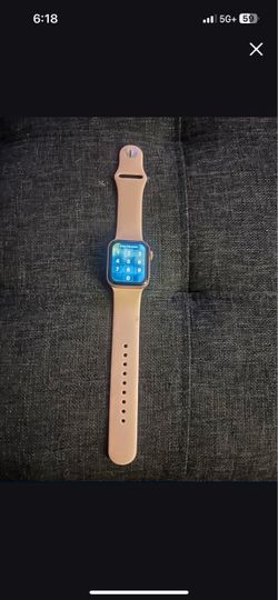 Apple Watch with Pink Sport Band