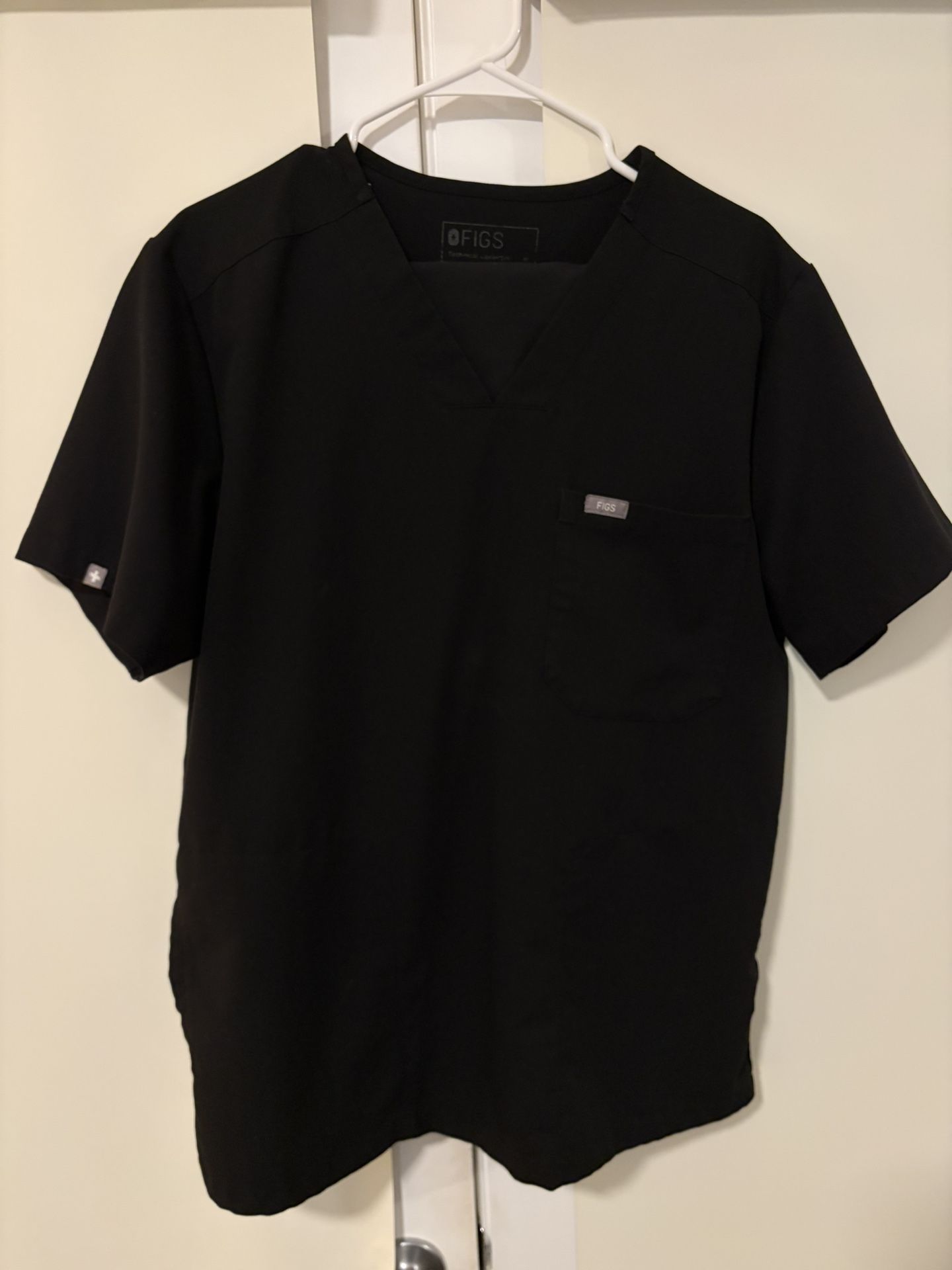 Figs Black Scrub Top Men’s