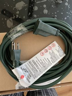 15" Cord Extension Green