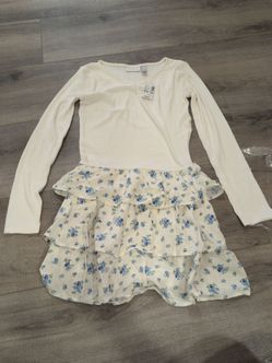 The Children Place 14T Floral Clothing Item White Daisy XL