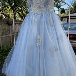 Kids Beautiful Ball Gown Cinderella/Ellsa Gown HALLOWEEN PARTY