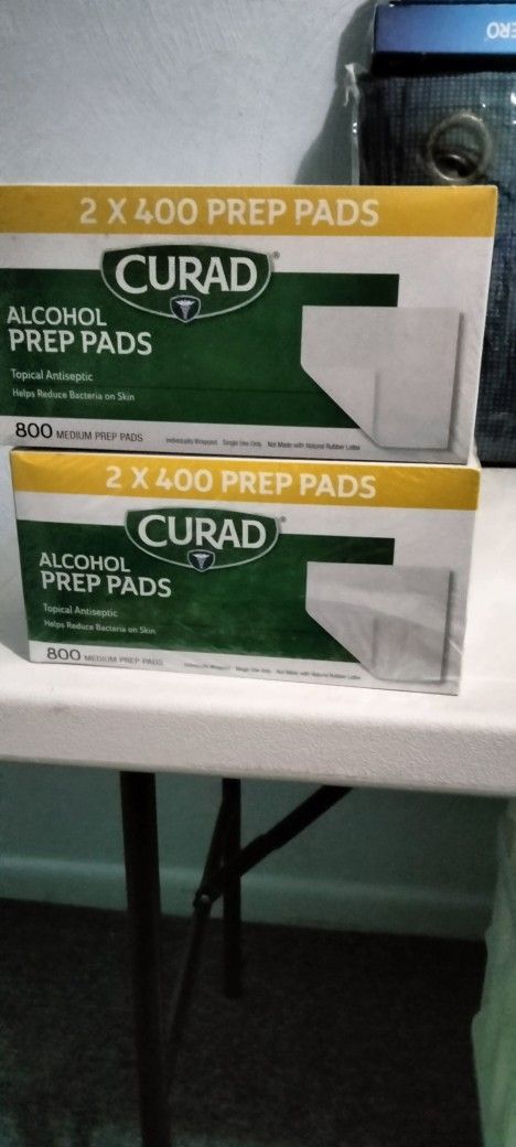 Brand New Curad Boxes Of Alcohol Prep Pads