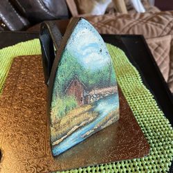 Cast Iron Painted Decor 6”x4”. 