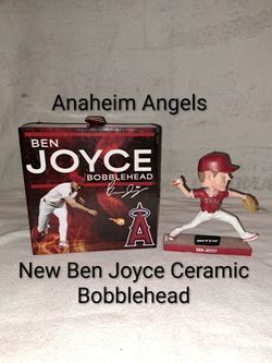 Brand New Open Box Anaheim Angels Ben Joyce 105.5 MPH Pitch Ceramic Bobblehead