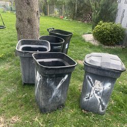 yard garbage cans free 