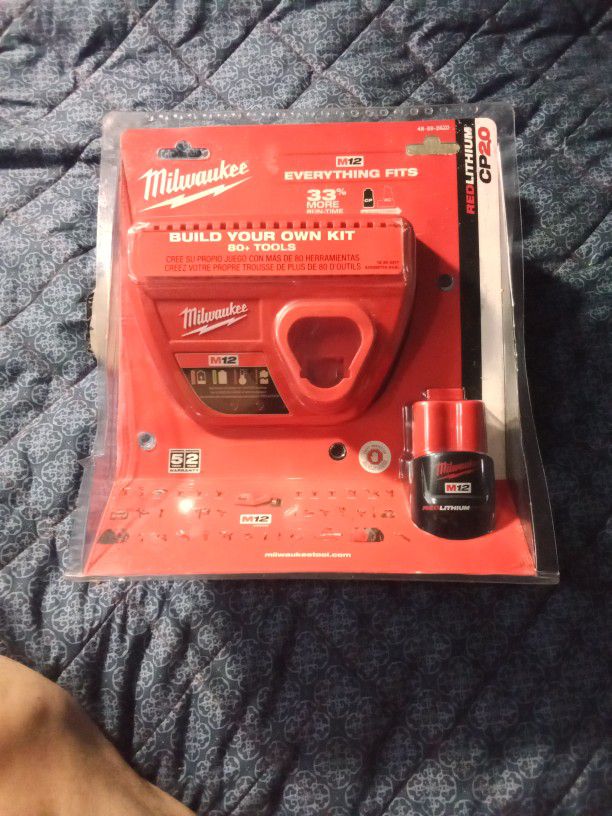 Milwaukee M12 2.0 Starter Kit. Brand New! Still In Packaging. Battery   Charger Cat. #: 48-59-2420. Lithium-ion for Sale in Las Vegas, NV  OfferUp