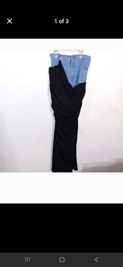 Maxi jeans skirt M