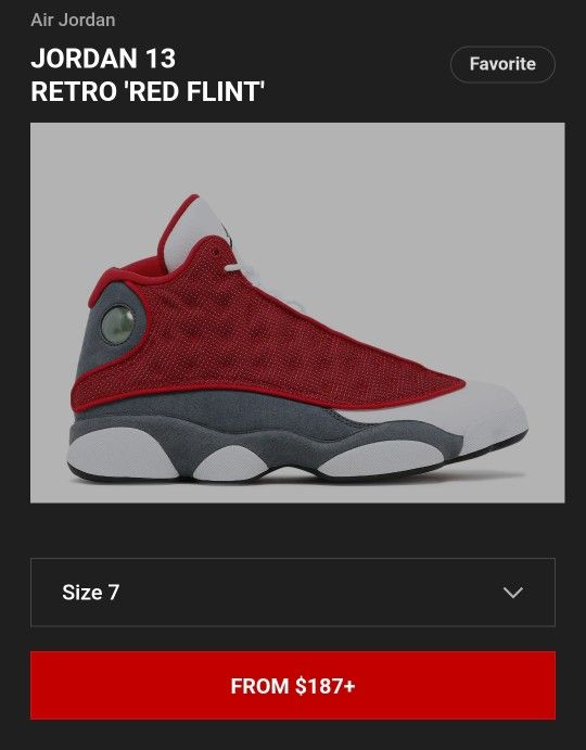 Jordans 13s Red Flint Sz 7.5