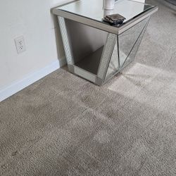 Mirrored Coffee table and side table