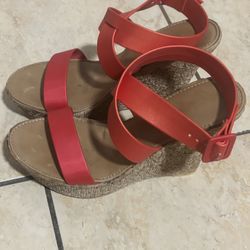 Red Orange Heels