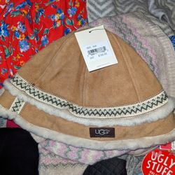 Ugg Australia Women's Brown Fuzzy Hat