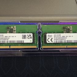 16GB (2x8GB) LAPTOP DDR5, 2024 Newest SK-Hynix 4800MHz SODIMM PC5-4800B-SC0.