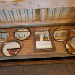 Vintage Mirrored Trays 