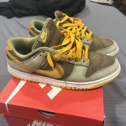Dusty Olive Nike Dunks Size 10