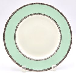 Royal Worcester Mint Green Silver Border 9.25 Inch Plate Made in England