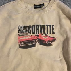 Chevy Camero Corvette Long Sleeve Crew Neck Shirt