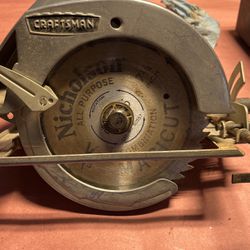 Vintage Craftsman Circular Saw 7 1/4” Blade
