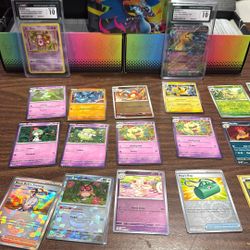 Pokemon Card Lot – Includes 2 CGC 10 Mint Slabs