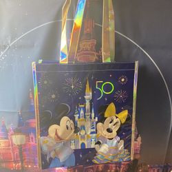 Disney 50th Anniversary Reusable Tote 13 X 12 1/2