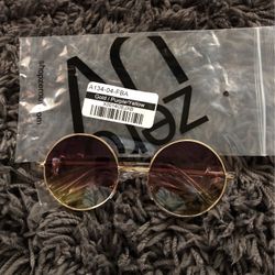 Gold/ Purple Yellow Sunglasses