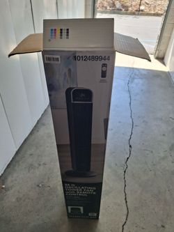 Black fan with remote control