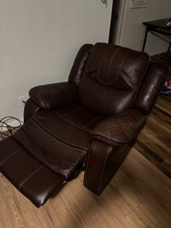 3 Leather Couches, All Are Reclining