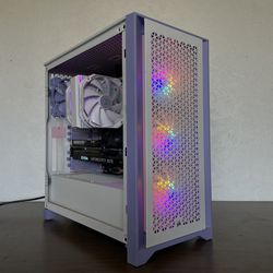Lavender and Pink Mid End Gaming PC | 300+ FPS | Intel i7 | RTX 3070 | 500 GB NVMe | $799 
