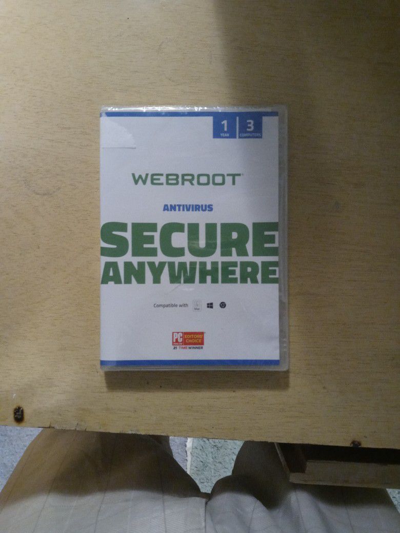 WEBROOT Secure Anywhere Antivirus Computer Software