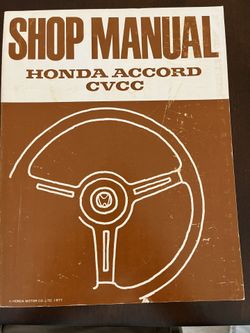 New Vintage Honda CVCC Service Shop Manual