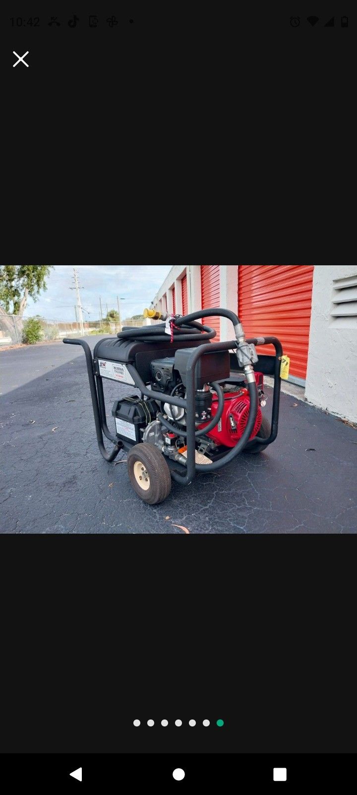 Industrial HONDA GENERATOR 8000 WATT 13 HP GX390 eléctric Start And Pull Start Nothing Wrong Almost Brand New Conditions