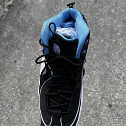 AIR PENNY 2 BLACK/WHITE /SKY BLUE  SIZE 11