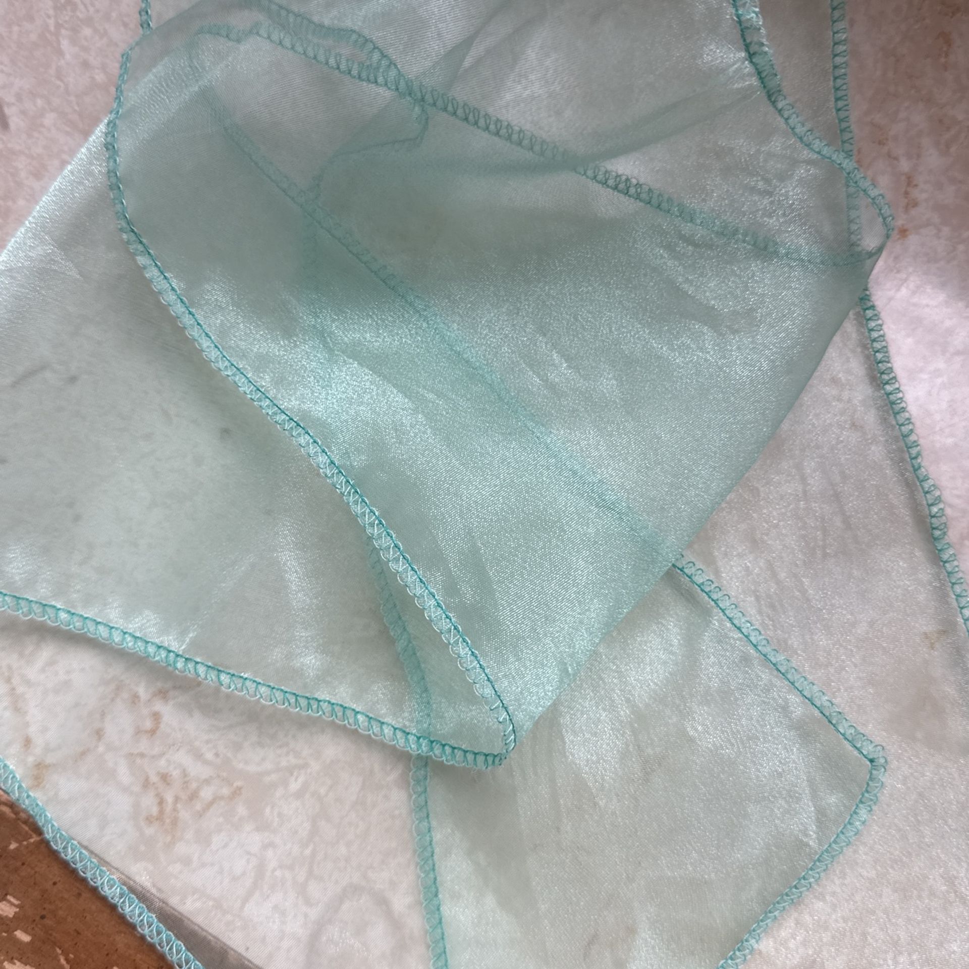 251 Aqua Organza Chair Sashes. Great For Weddings And Parties.!!