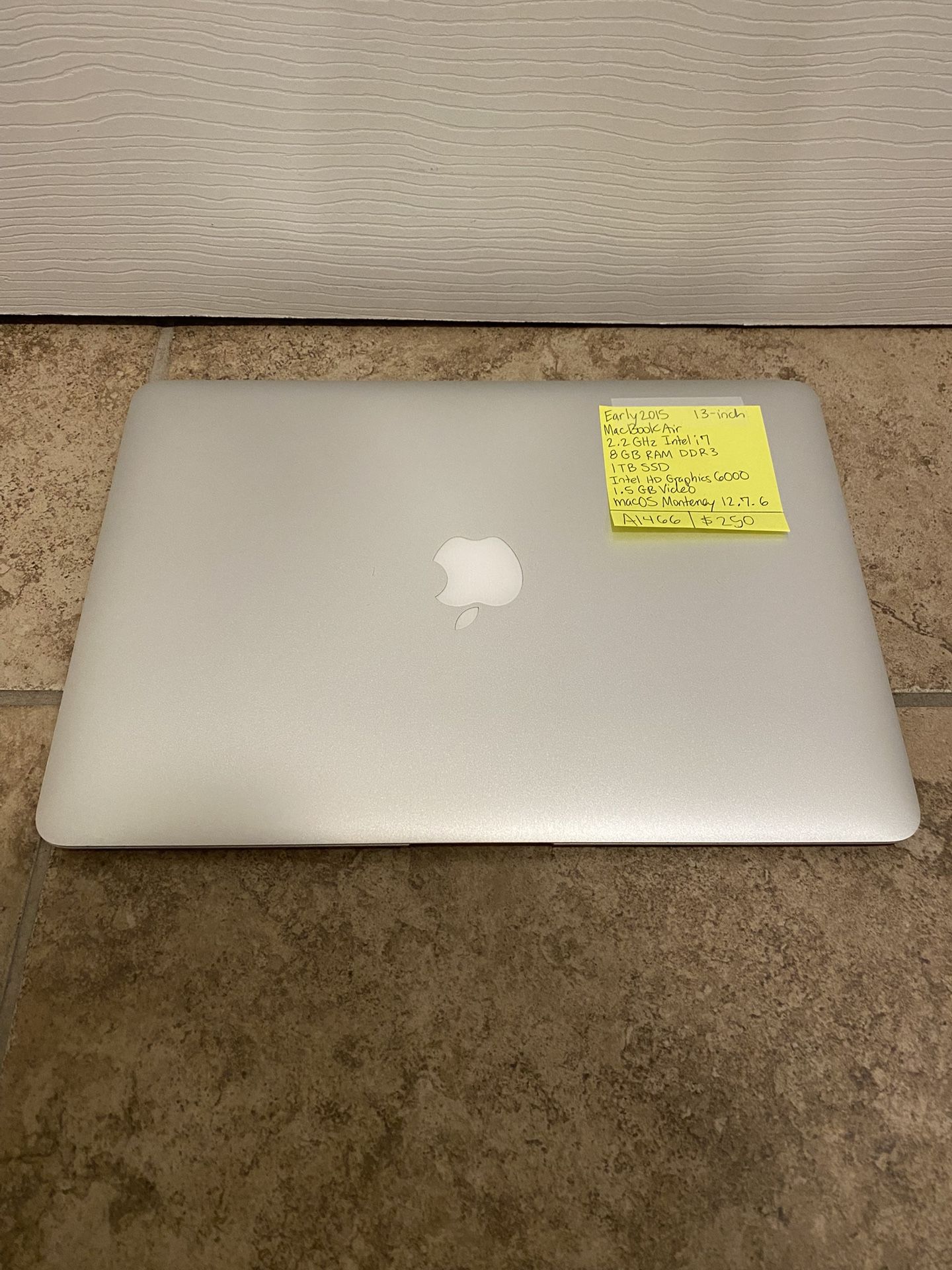 Early 2015 MacBook Air i7 with 1 TB SSD