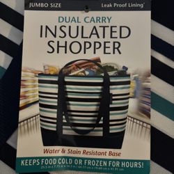 Dual carry insulated shopper. High density, 