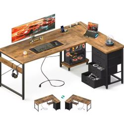 Brown 61 Inch Desk
