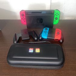Nintendo Switch With Controller and  2 Games!