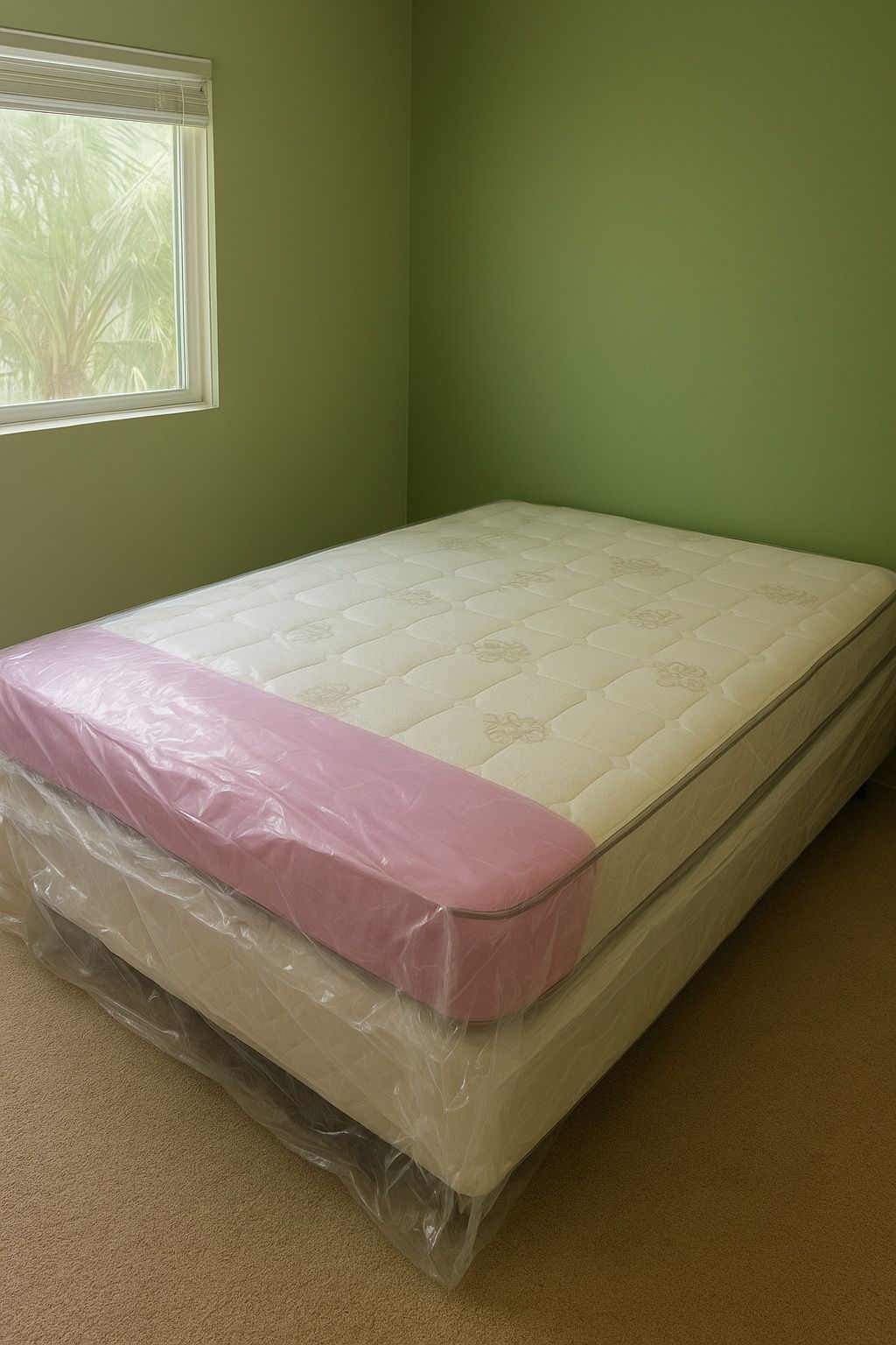 New Full Mattress And Box Spring 2pc Bed Frame Is Not Included
