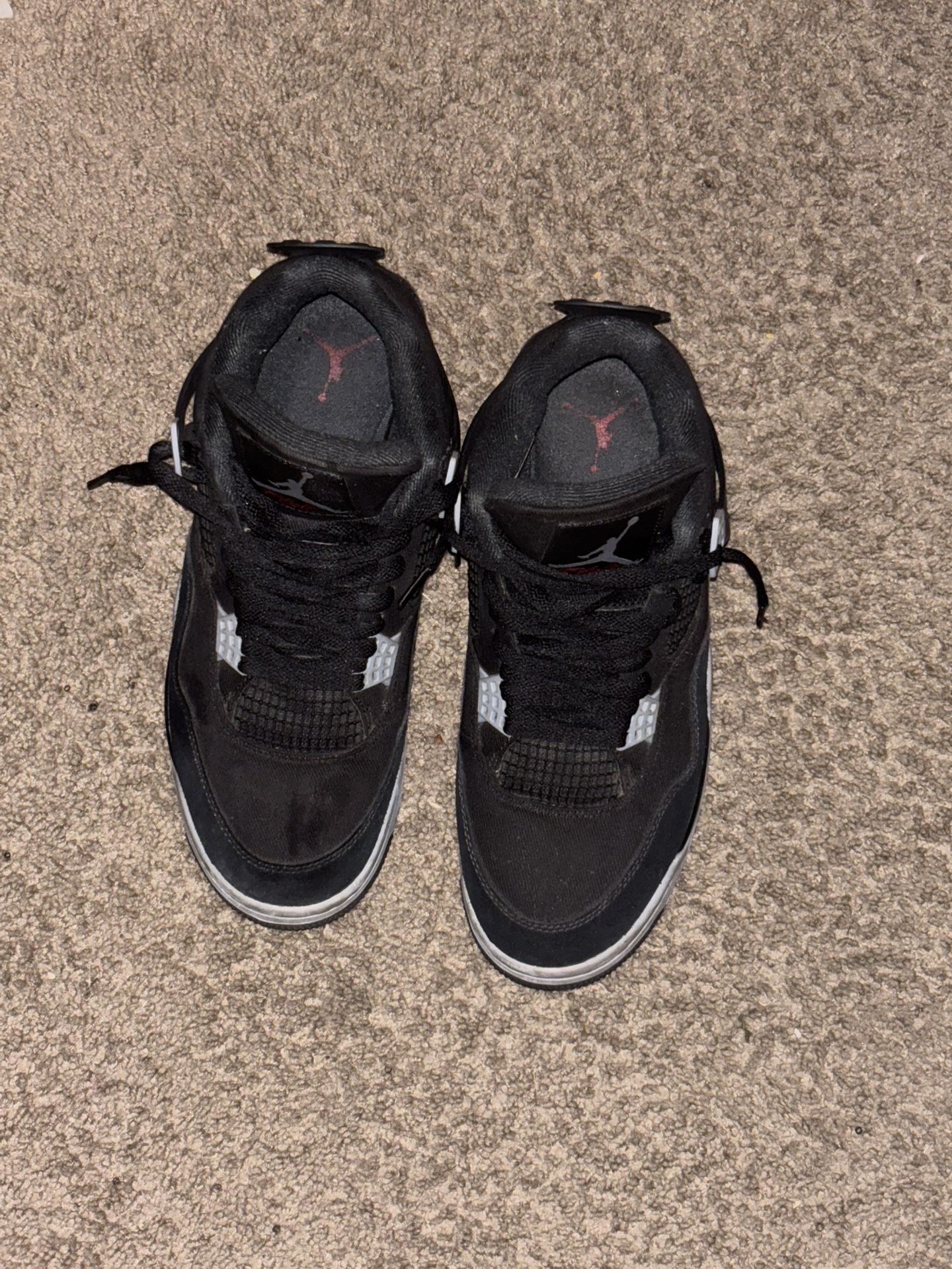 Air Jordan 4 Retro SE ‘Black Canvas’ No Box US Men 10