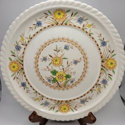 Vintage Royal Vellum Monticello China Single Salad Plate 8.25" Yellow Florals