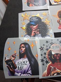 Christian verses ladies iron decals-heat transfers ($2 each) see all images
