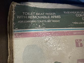 Toilet Seat Riser with Removable Arms