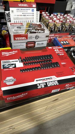 Milwaukee 3/8 impact socket 43pc