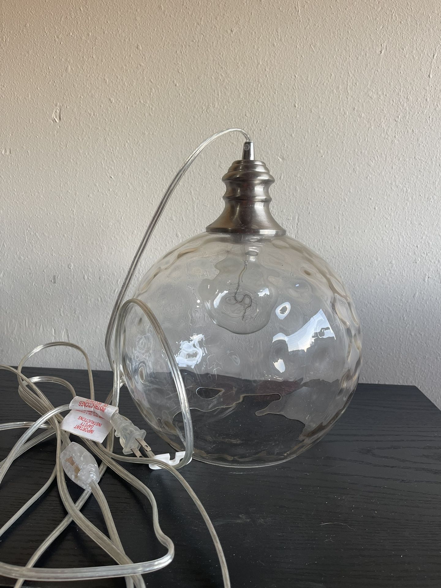 Glass Dome Hanging Light