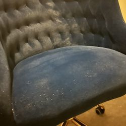 Blue Velvet Chair Brand New Be Ef Used 