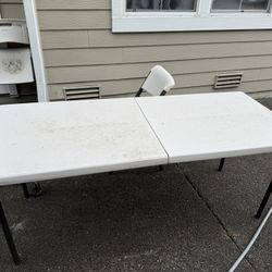 Outdoor Table 6’ Long And 4 Months Old
