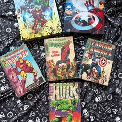 Superhero Walla Rt Decor 2 Canvas 4 Wood Pictures Marvel Avengers 