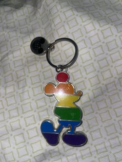 Mickey Disney parks pride key chain 