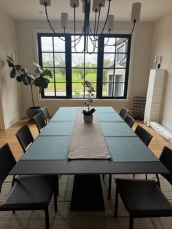 Modern Black Dining Table