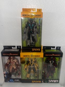 McFarlane Toys Mortal Kombat 11 Lot of  4 Action Spawn Figures  New Sealed 2021
