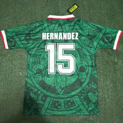 Retro ABA Sport Vintage 1998 Mexico "Luis Hernandez" Soccer Home Jersey